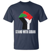 Stand With Sudan Power Fist T Shirt Sudan Flag Activist Peace and Protest - Wonder Print Shop