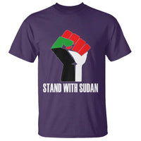 Stand With Sudan Power Fist T Shirt Sudan Flag Activist Peace and Protest - Wonder Print Shop