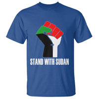 Stand With Sudan Power Fist T Shirt Sudan Flag Activist Peace and Protest - Wonder Print Shop
