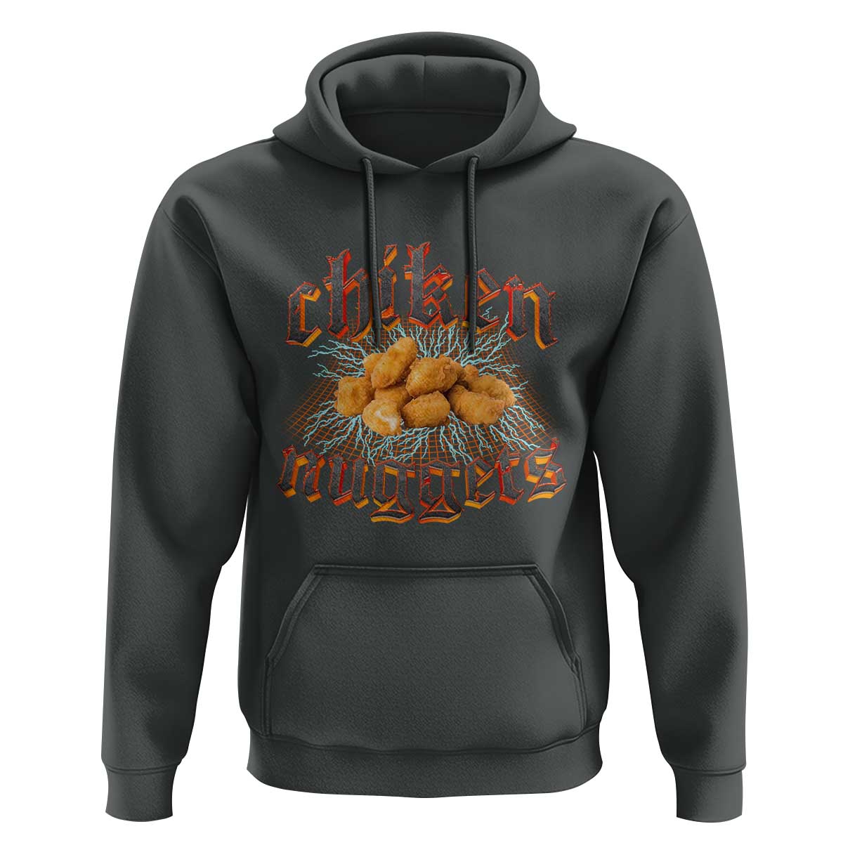 Chicken Nuggets Hoodie Heavy Metal World Tour Hardcore Music