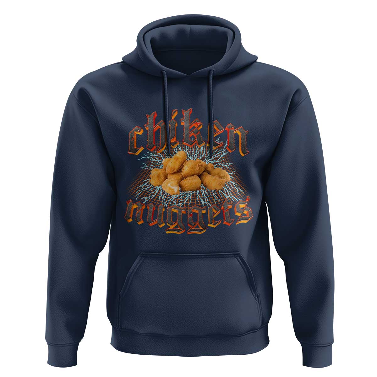 Chicken Nuggets Hoodie Heavy Metal World Tour Hardcore Music