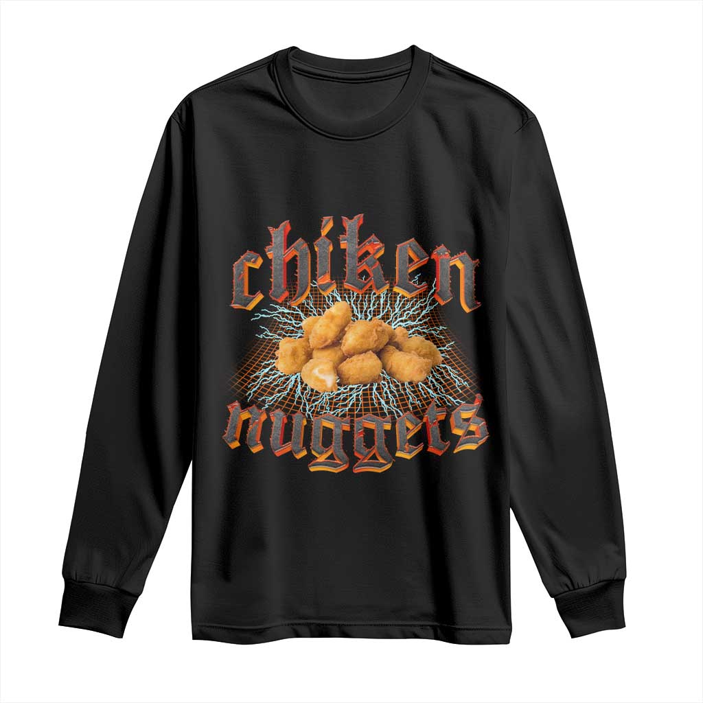 Chicken Nuggets Long Sleeve Shirt Heavy Metal World Tour Hardcore Music