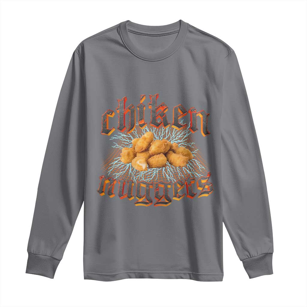 Chicken Nuggets Long Sleeve Shirt Heavy Metal World Tour Hardcore Music