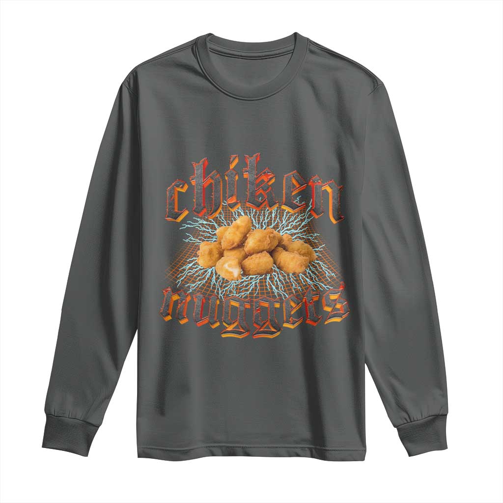 Chicken Nuggets Long Sleeve Shirt Heavy Metal World Tour Hardcore Music