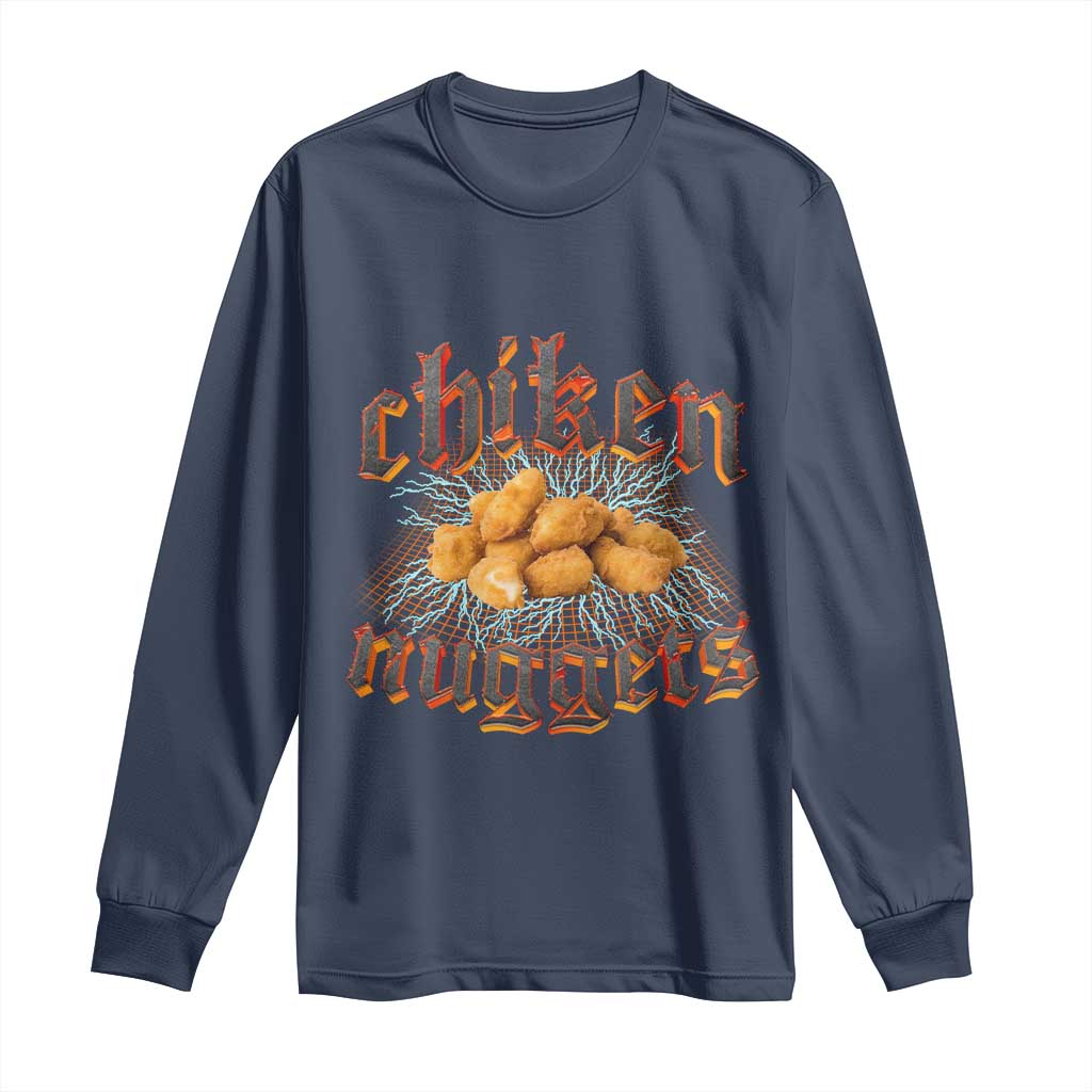 Chicken Nuggets Long Sleeve Shirt Heavy Metal World Tour Hardcore Music