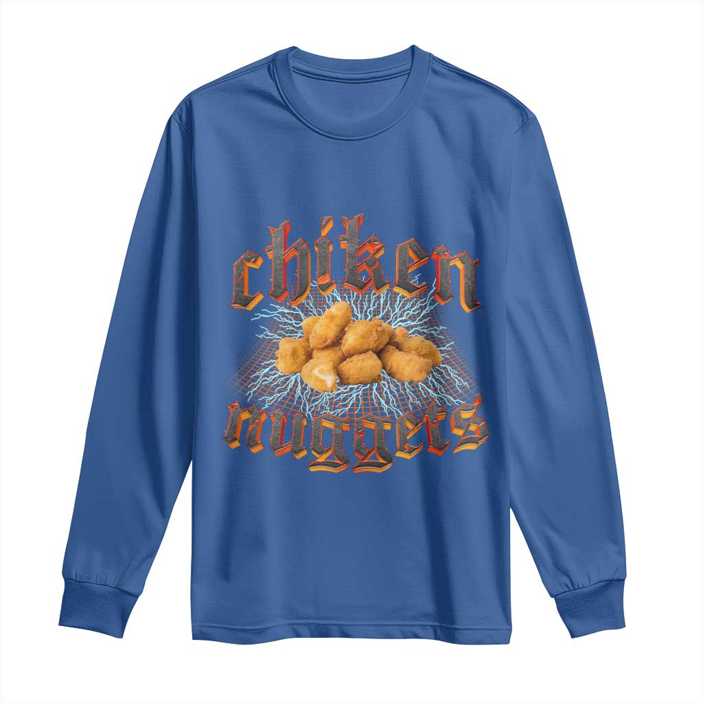 Chicken Nuggets Long Sleeve Shirt Heavy Metal World Tour Hardcore Music