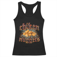 Chicken Nuggets Racerback Tank Top Heavy Metal World Tour Hardcore Music