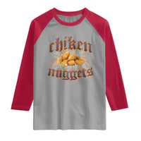 Chicken Nuggets Raglan Shirt Heavy Metal World Tour Hardcore Music
