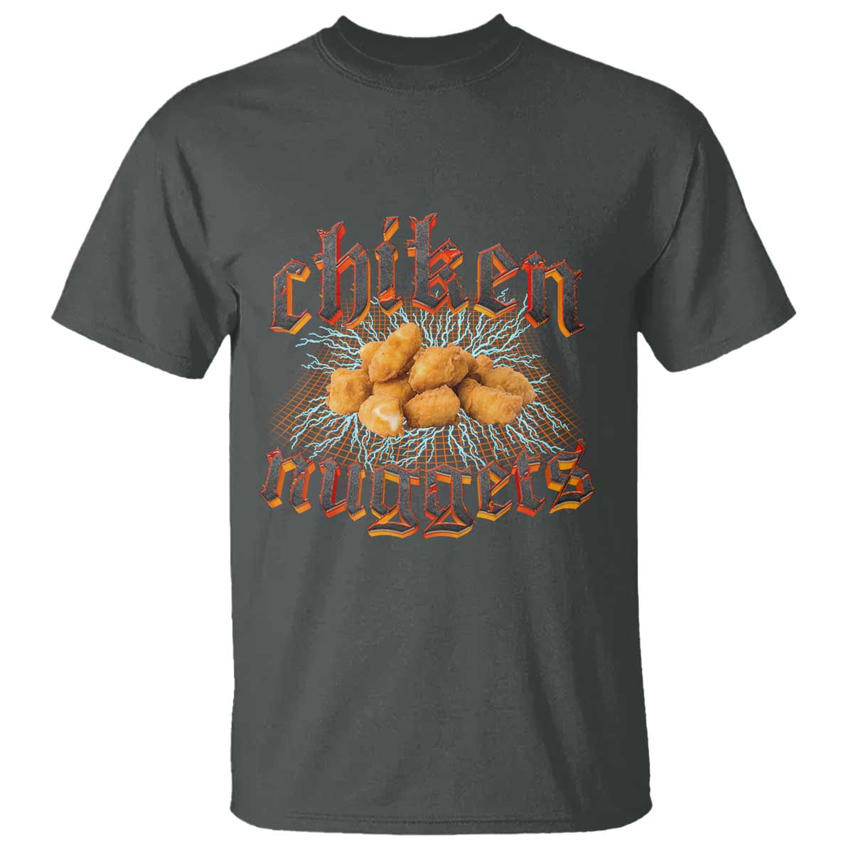 Chicken Nuggets T Shirt Heavy Metal World Tour Hardcore Music