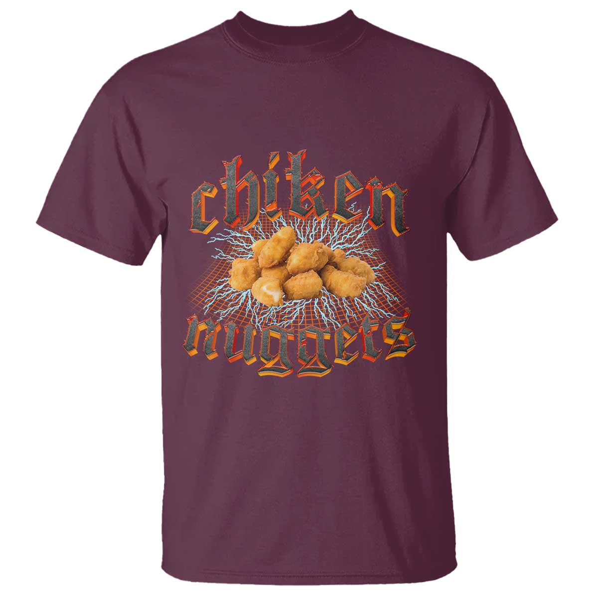 Chicken Nuggets T Shirt Heavy Metal World Tour Hardcore Music