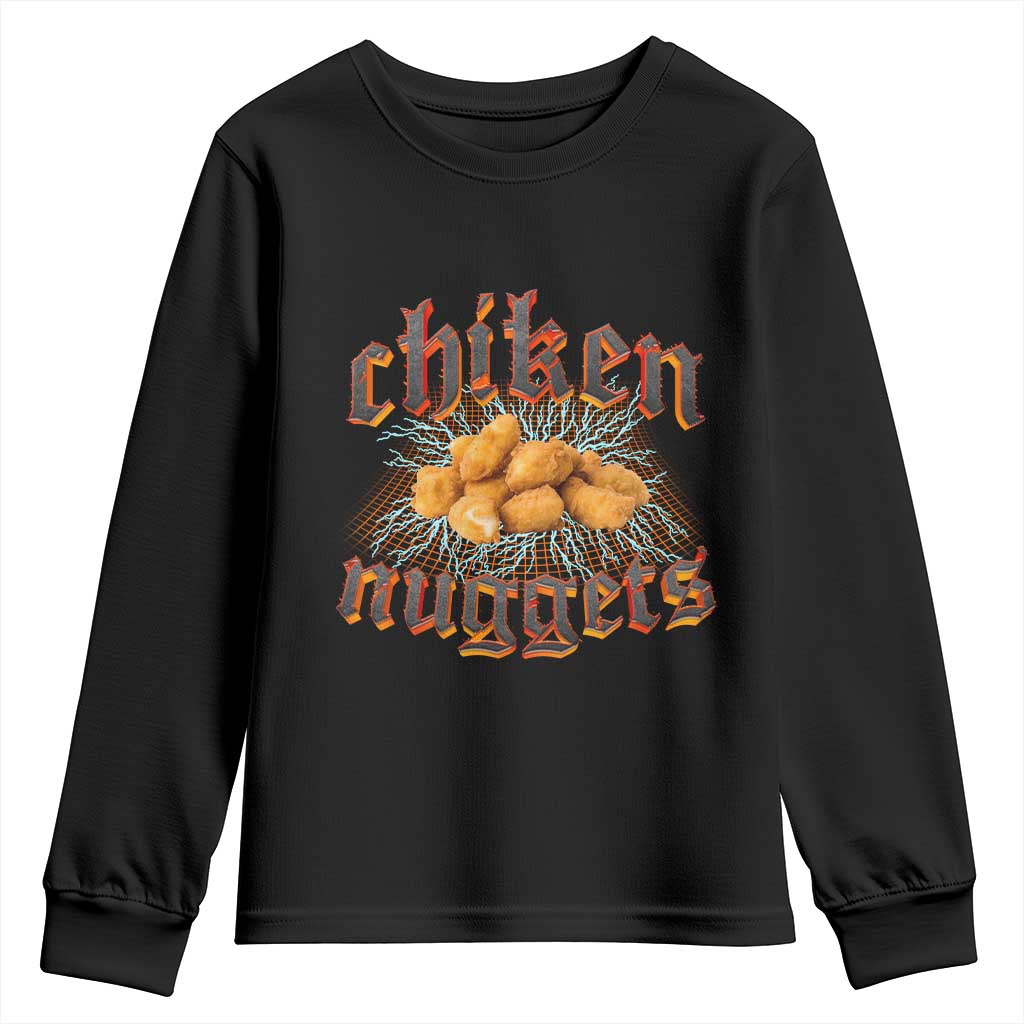 Chicken Nuggets Youth Sweatshirt Heavy Metal World Tour Hardcore Music