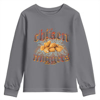 Chicken Nuggets Youth Sweatshirt Heavy Metal World Tour Hardcore Music