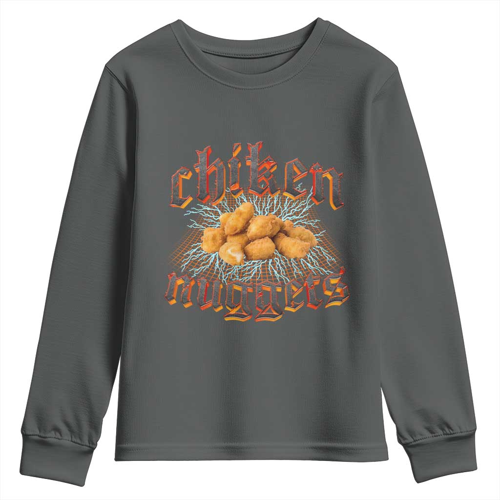 Chicken Nuggets Youth Sweatshirt Heavy Metal World Tour Hardcore Music