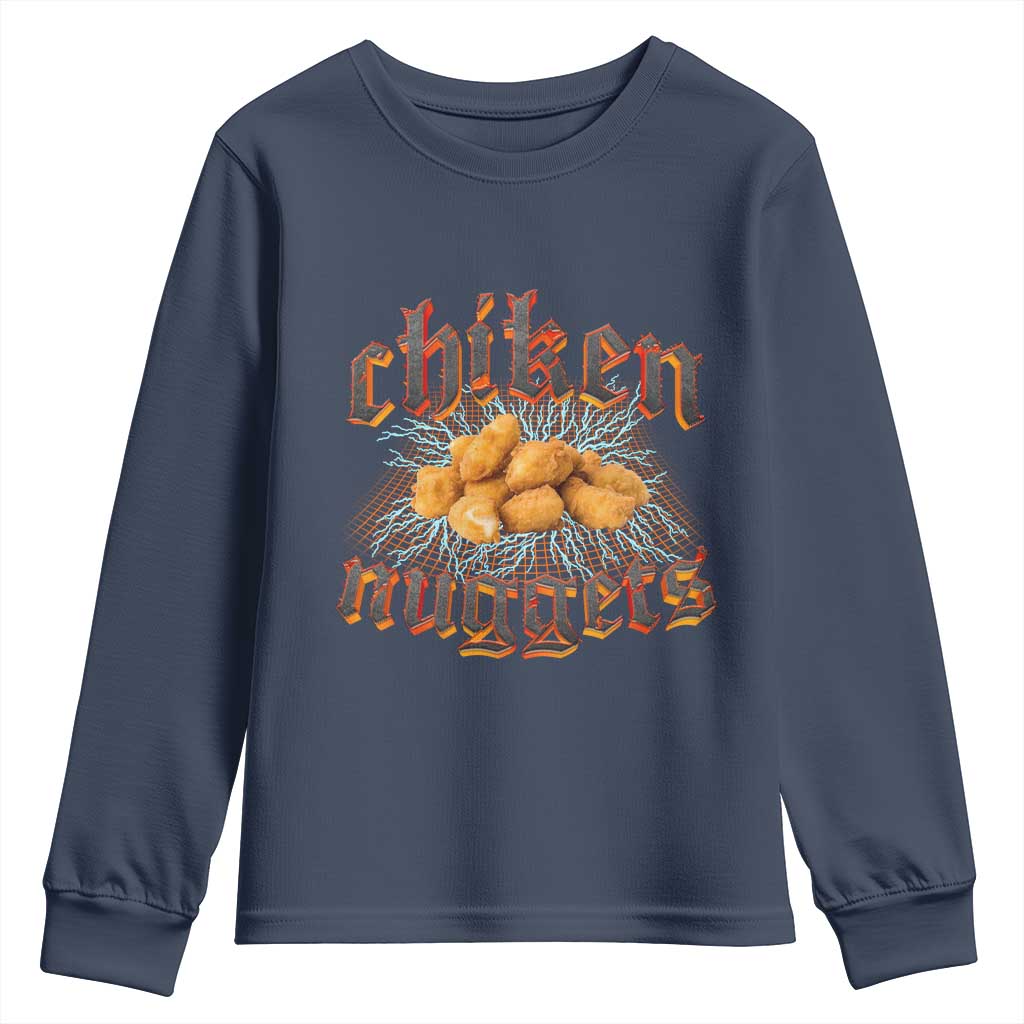 Chicken Nuggets Youth Sweatshirt Heavy Metal World Tour Hardcore Music