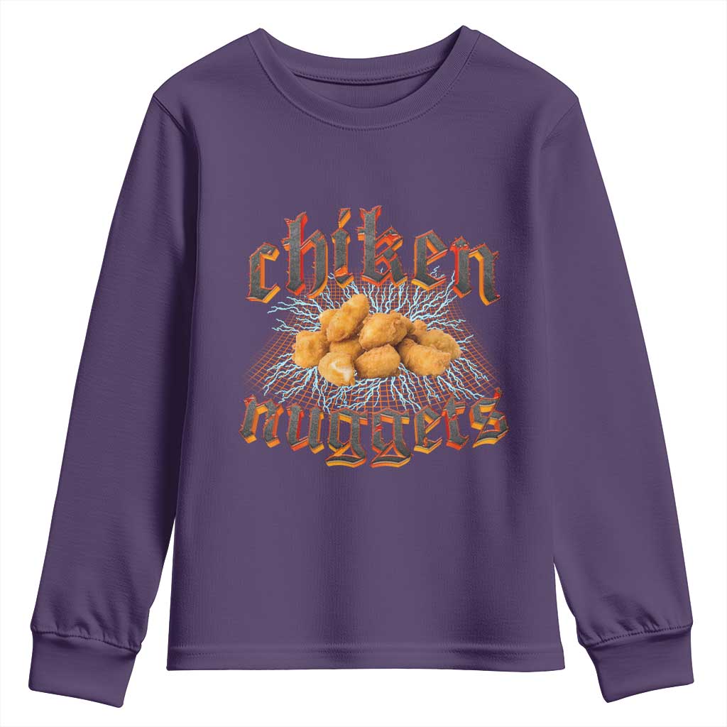 Chicken Nuggets Youth Sweatshirt Heavy Metal World Tour Hardcore Music