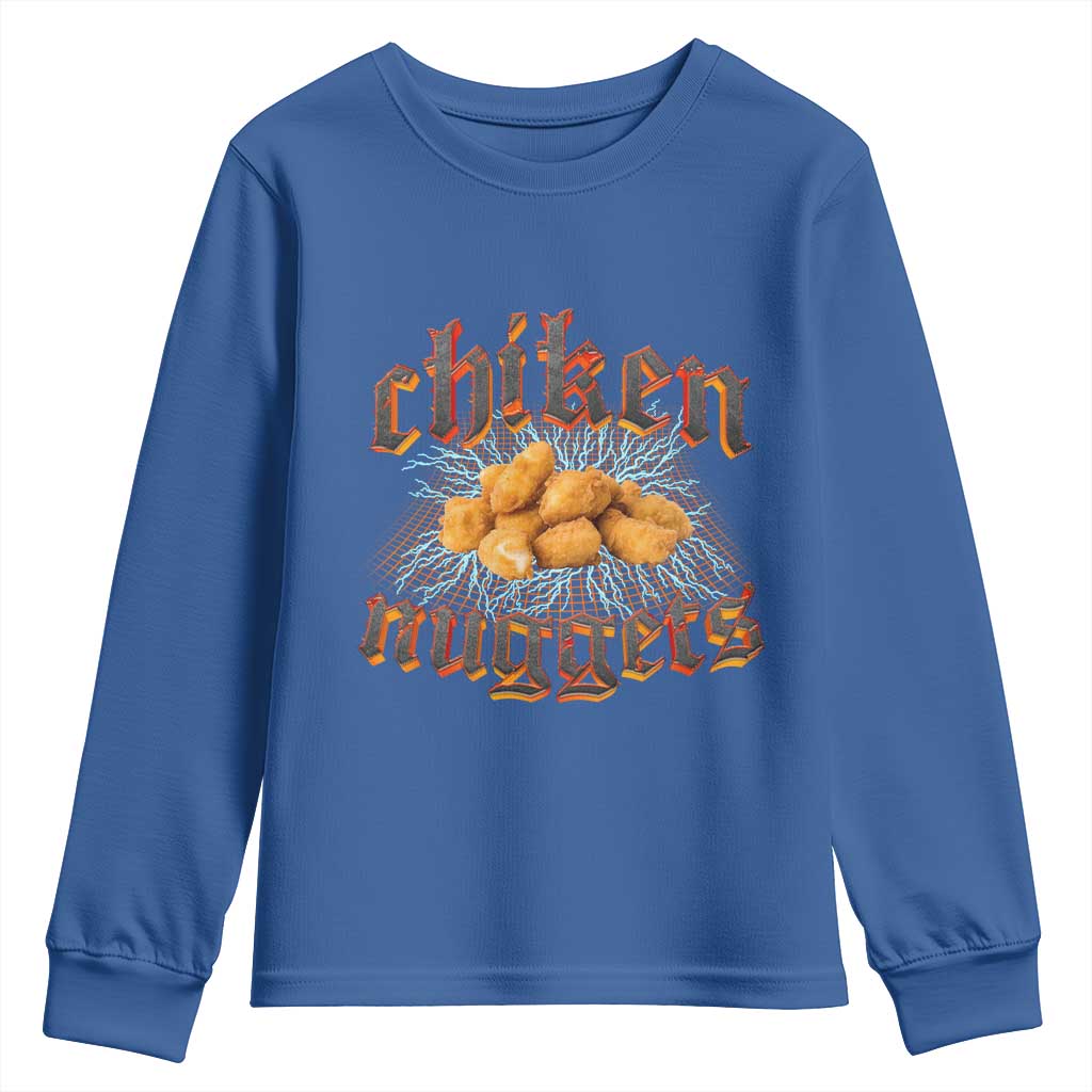 Chicken Nuggets Youth Sweatshirt Heavy Metal World Tour Hardcore Music