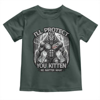 Funny Alpha Wolf Meme Toddler T Shirt I'll Protect You Kitten Humorous Cringe