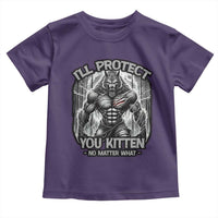 Funny Alpha Wolf Meme Toddler T Shirt I'll Protect You Kitten Humorous Cringe