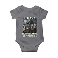 Skeleton Meme Baby Onesie I Have Homosexual Tendencies Funny Edgy Hard Cringe
