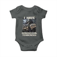 Skeleton Meme Baby Onesie I Have Homosexual Tendencies Funny Edgy Hard Cringe