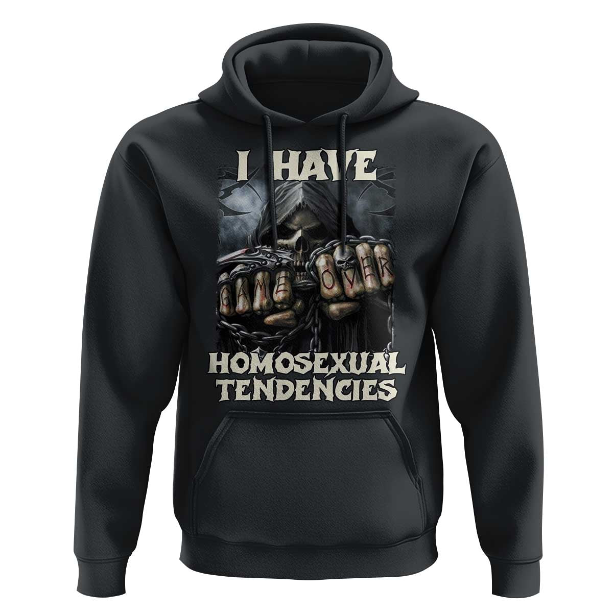 Skeleton Meme Hoodie I Have Homosexual Tendencies Funny Edgy Hard Cringe