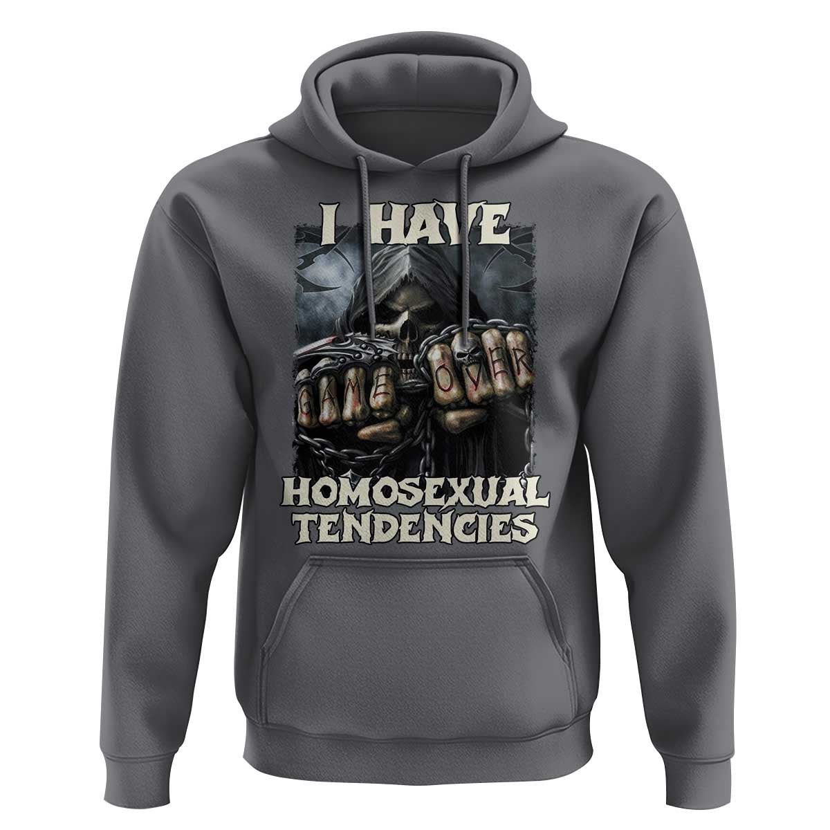 Skeleton Meme Hoodie I Have Homosexual Tendencies Funny Edgy Hard Cringe