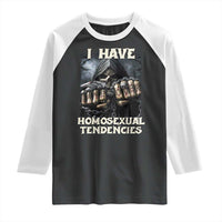 Skeleton Meme Raglan Shirt I Have Homosexual Tendencies Funny Edgy Hard Cringe
