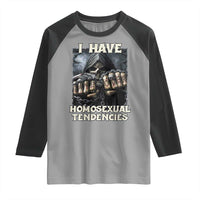 Skeleton Meme Raglan Shirt I Have Homosexual Tendencies Funny Edgy Hard Cringe