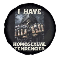 Skeleton Meme Spare Tire Cover I Have Homosexual Tendencies Funny Edgy Hard Cringe