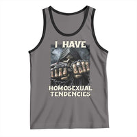 Skeleton Meme Tank Top I Have Homosexual Tendencies Funny Edgy Hard Cringe