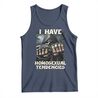 Skeleton Meme Tank Top I Have Homosexual Tendencies Funny Edgy Hard Cringe