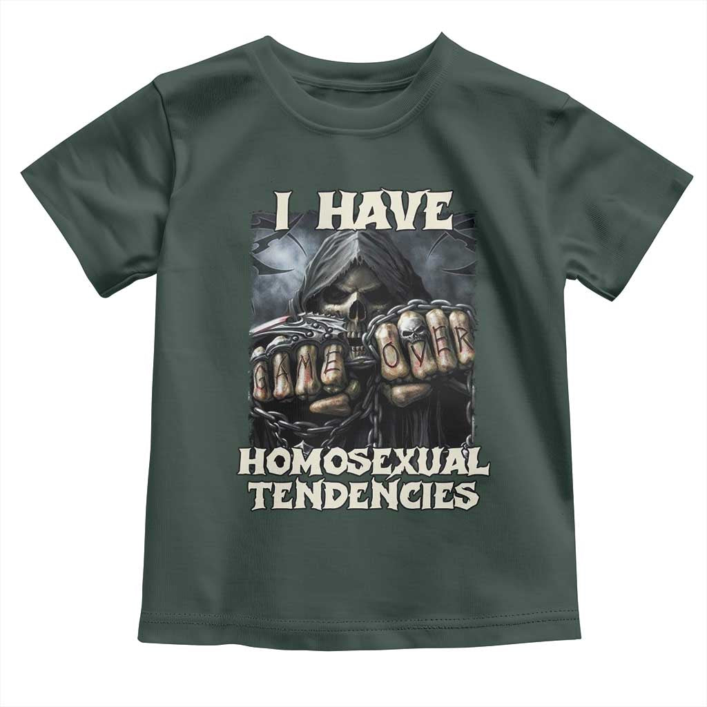 Skeleton Meme Toddler T Shirt I Have Homosexual Tendencies Funny Edgy Hard Cringe