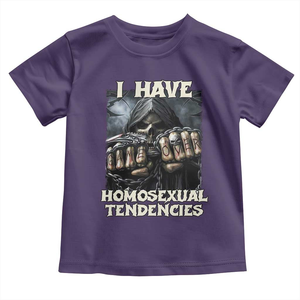 Skeleton Meme Toddler T Shirt I Have Homosexual Tendencies Funny Edgy Hard Cringe