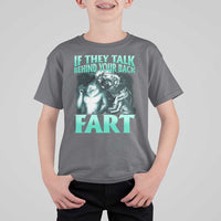 Funny Alpha Wolf Meme T Shirt For Kid If They Talk Behind Your Back Fart Humorous Cringe - Wonder Print Shop