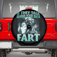 Funny Alpha Wolf Meme Spare Tire Cover If They Talk Behind Your Back Fart Humorous Cringe