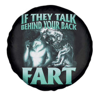 Funny Alpha Wolf Meme Spare Tire Cover If They Talk Behind Your Back Fart Humorous Cringe