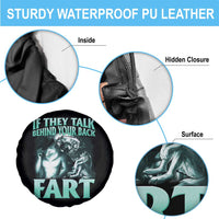 Funny Alpha Wolf Meme Spare Tire Cover If They Talk Behind Your Back Fart Humorous Cringe