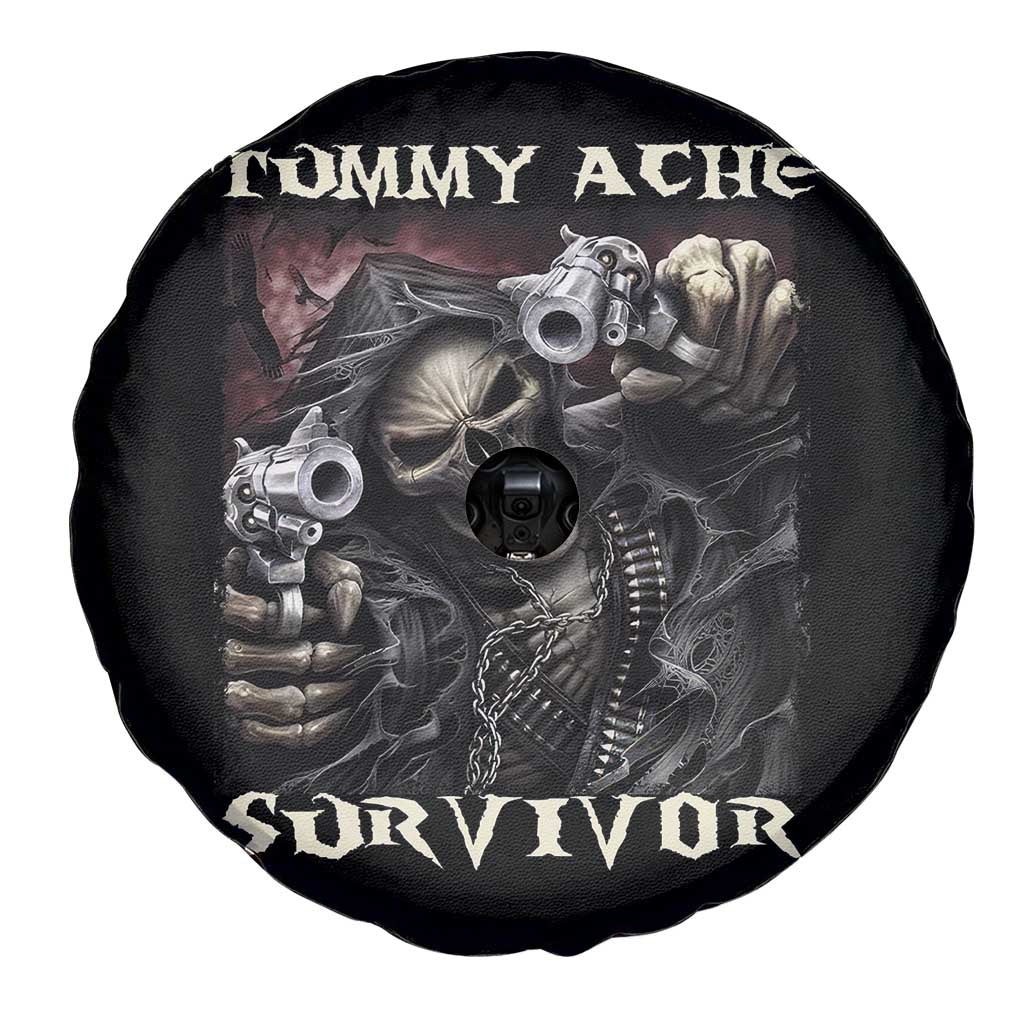 Skeleton Meme Spare Tire Cover Tummy Ache Survivor Funny Cool Edgy Hard Cringe TS02