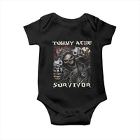Skeleton Meme Baby Onesie Tummy Ache Survivor Funny Cool Edgy Hard Cringe TS02