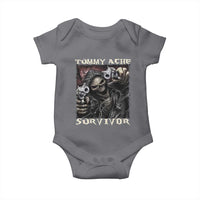 Skeleton Meme Baby Onesie Tummy Ache Survivor Funny Cool Edgy Hard Cringe TS02