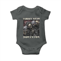 Skeleton Meme Baby Onesie Tummy Ache Survivor Funny Cool Edgy Hard Cringe TS02