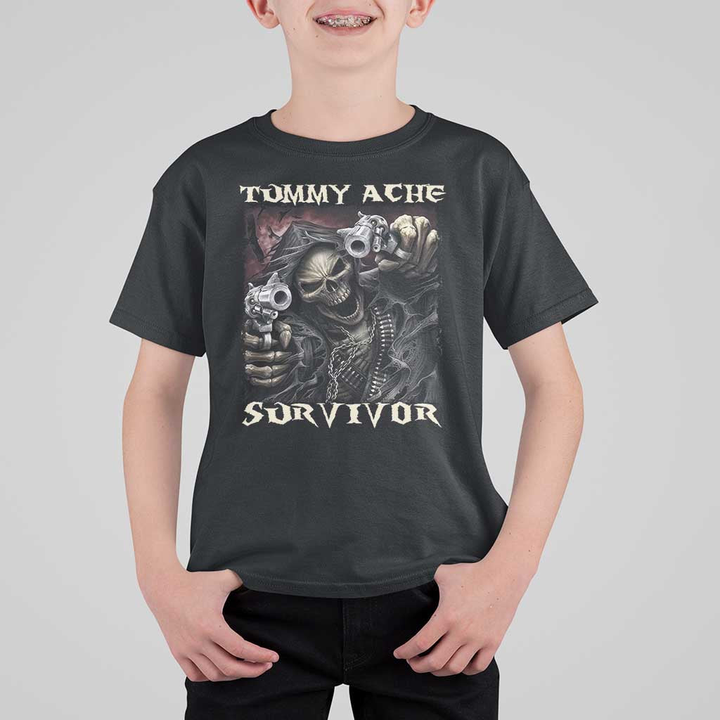 Skeleton Meme T Shirt For Kid Tummy Ache Survivor Funny Cool Edgy Hard Cringe TS02