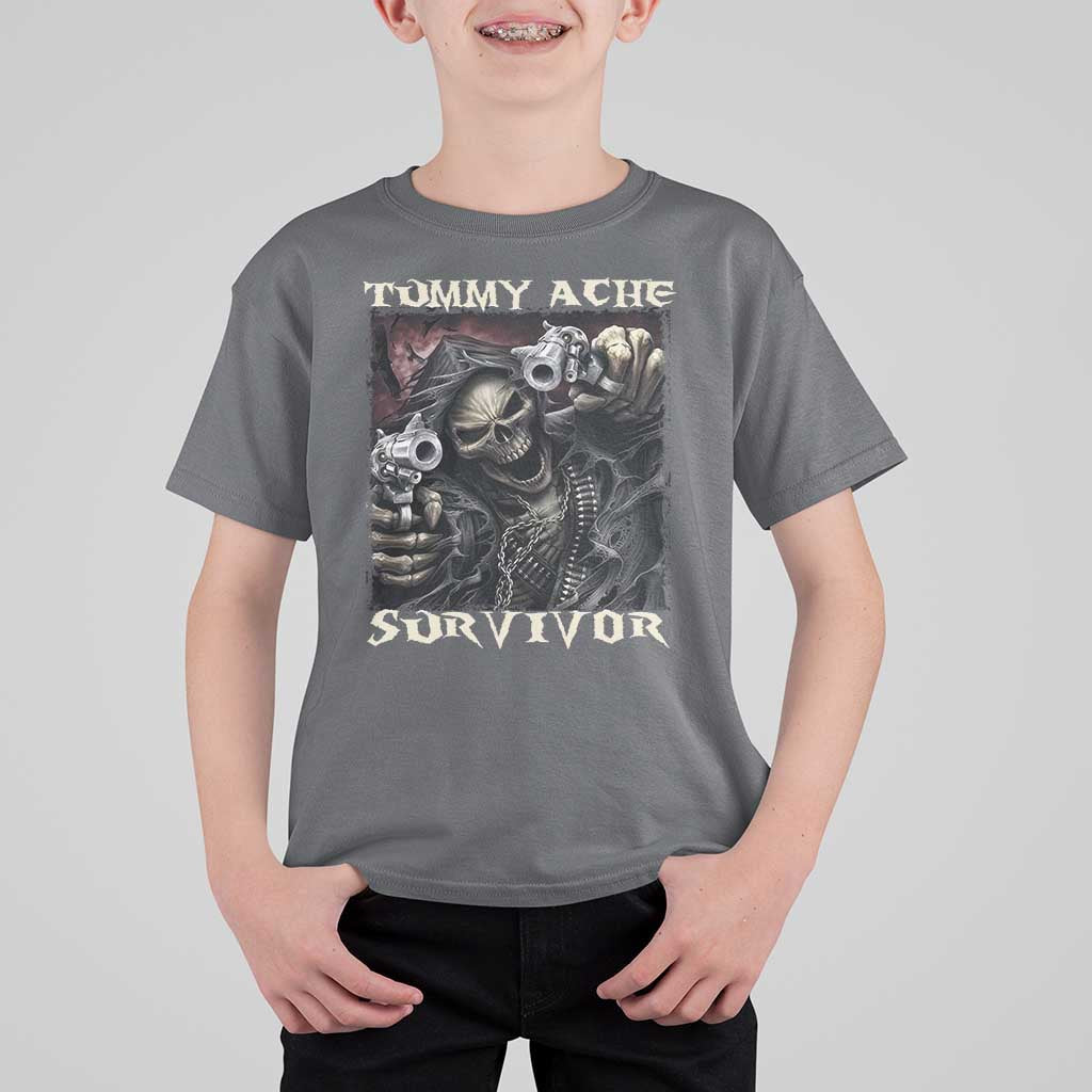 Skeleton Meme T Shirt For Kid Tummy Ache Survivor Funny Cool Edgy Hard Cringe TS02