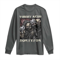 Skeleton Meme Long Sleeve Shirt Tummy Ache Survivor Funny Cool Edgy Hard Cringe TS02