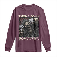 Skeleton Meme Long Sleeve Shirt Tummy Ache Survivor Funny Cool Edgy Hard Cringe TS02