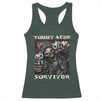 Skeleton Meme Racerback Tank Top Tummy Ache Survivor Funny Cool Edgy Hard Cringe TS02