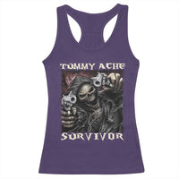 Skeleton Meme Racerback Tank Top Tummy Ache Survivor Funny Cool Edgy Hard Cringe TS02