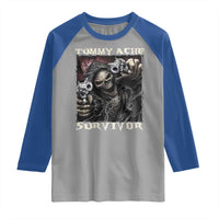 Skeleton Meme Raglan Shirt Tummy Ache Survivor Funny Cool Edgy Hard Cringe TS02