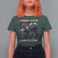 Skeleton Meme T Shirt For Women Tummy Ache Survivor Funny Cool Edgy Hard Cringe TS02