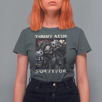 Skeleton Meme T Shirt For Women Tummy Ache Survivor Funny Cool Edgy Hard Cringe TS02